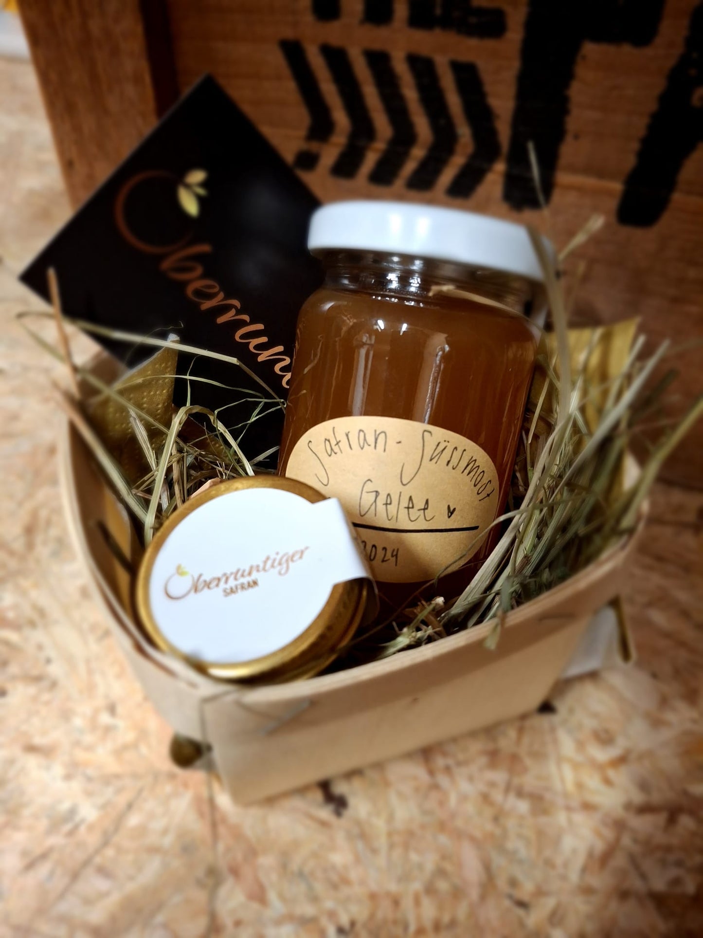 Geschenkset Safransüssmostgelee mit 0.25g Schweizer Safran