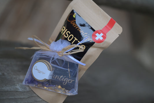 Unpolierter Oberruntiger Risotto-Reis mit 0.25 g Schweizer Safran